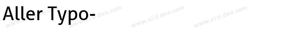 Aller Typo字体转换
